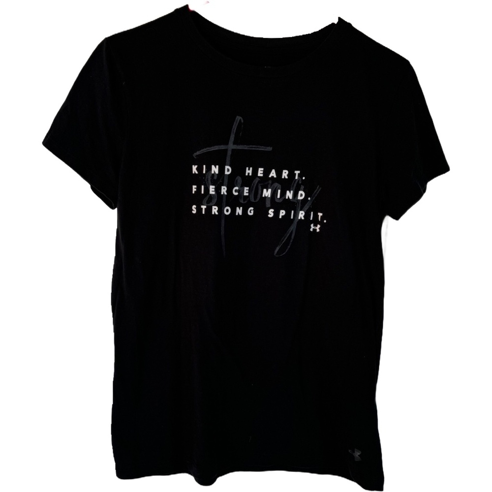 Under Armour Black “Kind Heart” Classic Tee Women’s Size Small
